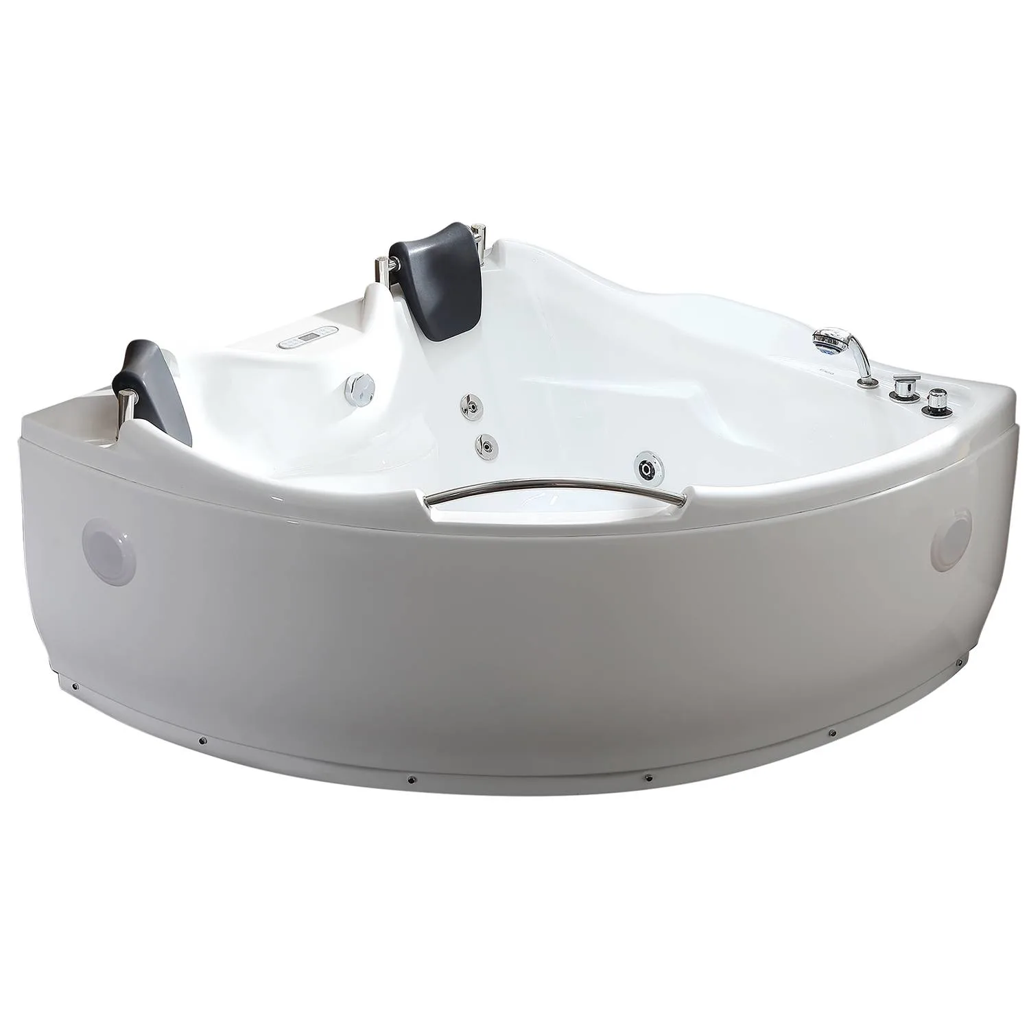 EAGO AM125ETL 5 ft 2 Person Acrylic Corner Whirlpool Bathtub