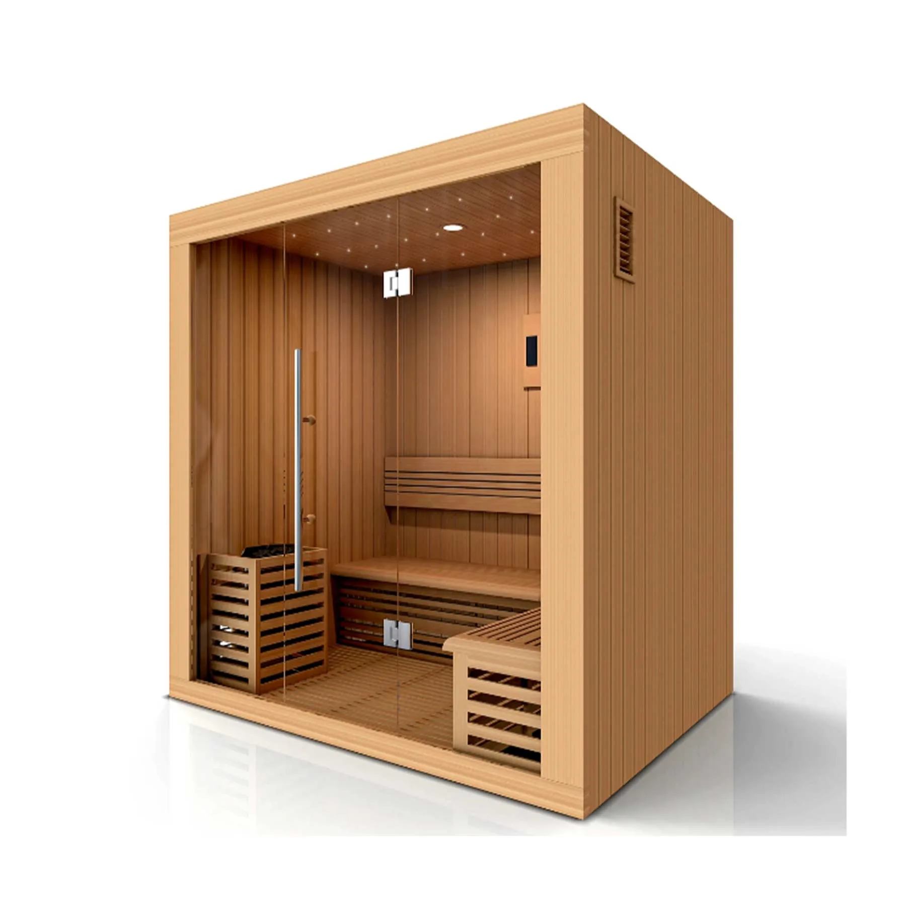 Golden Designs Copenhagen 3 Person Indoor Traditional Sauna