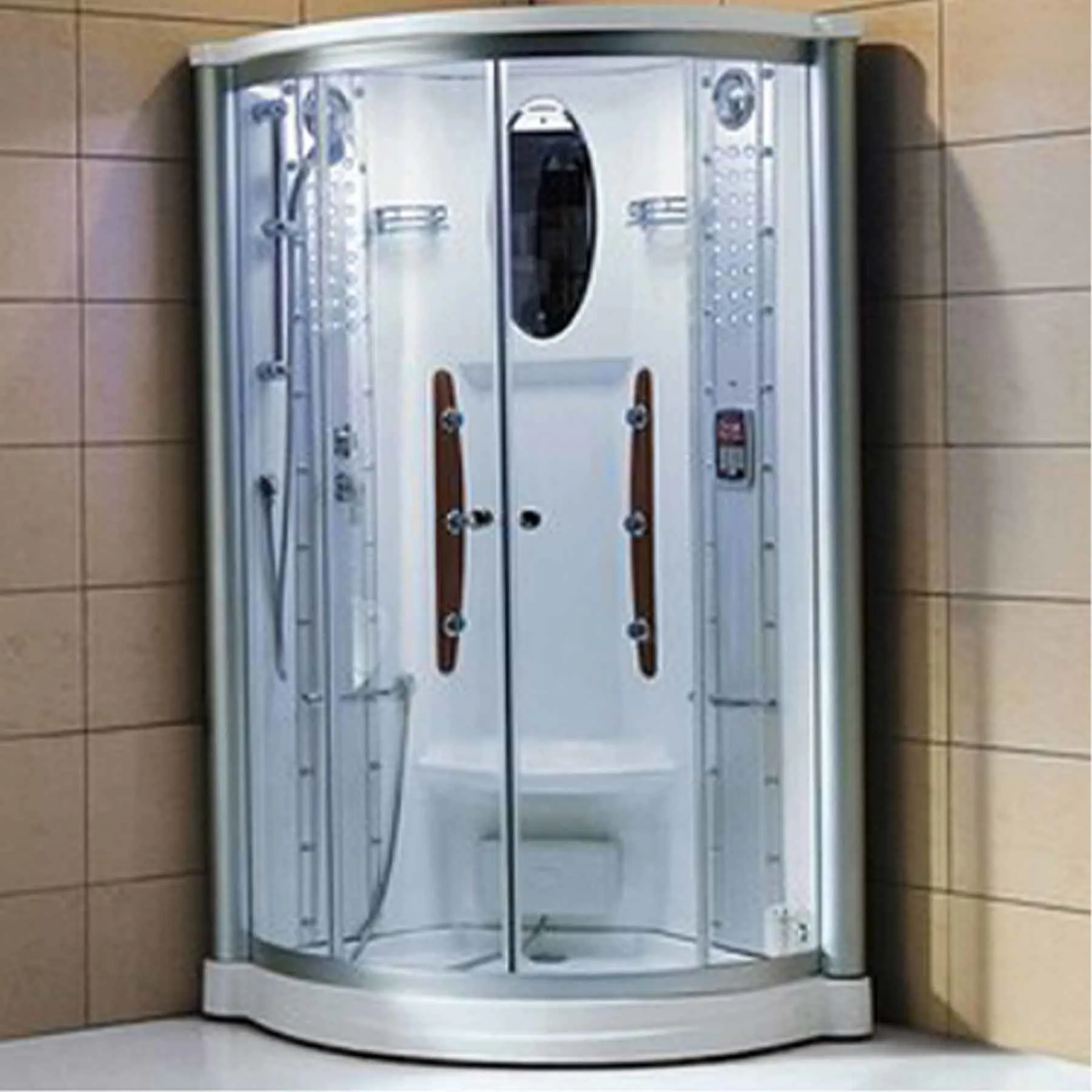 Mesa WS-801A 42L x 42W x 85H 1 Person Walk In Steam Shower