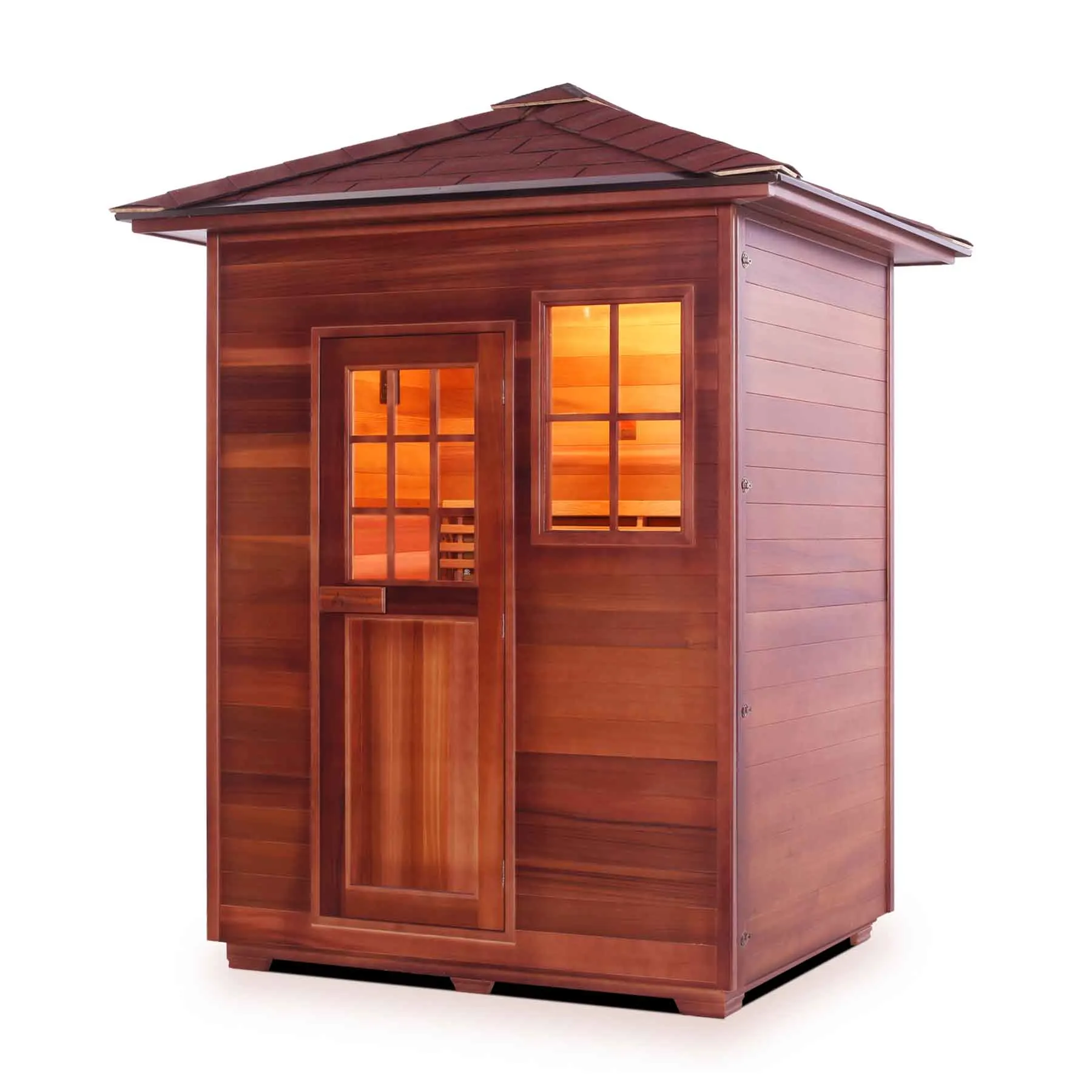 Enlighten Moonlight 3 Person Outdoor Dry Traditional Sauna