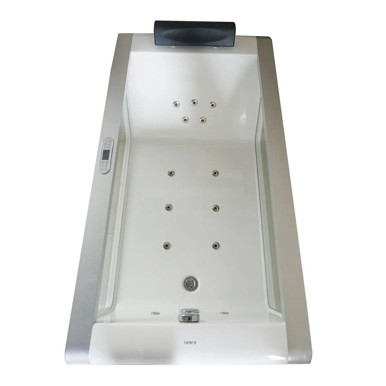 EAGO AM152ETL Clear Acrylic Rectangular Whirlpool Bathtub