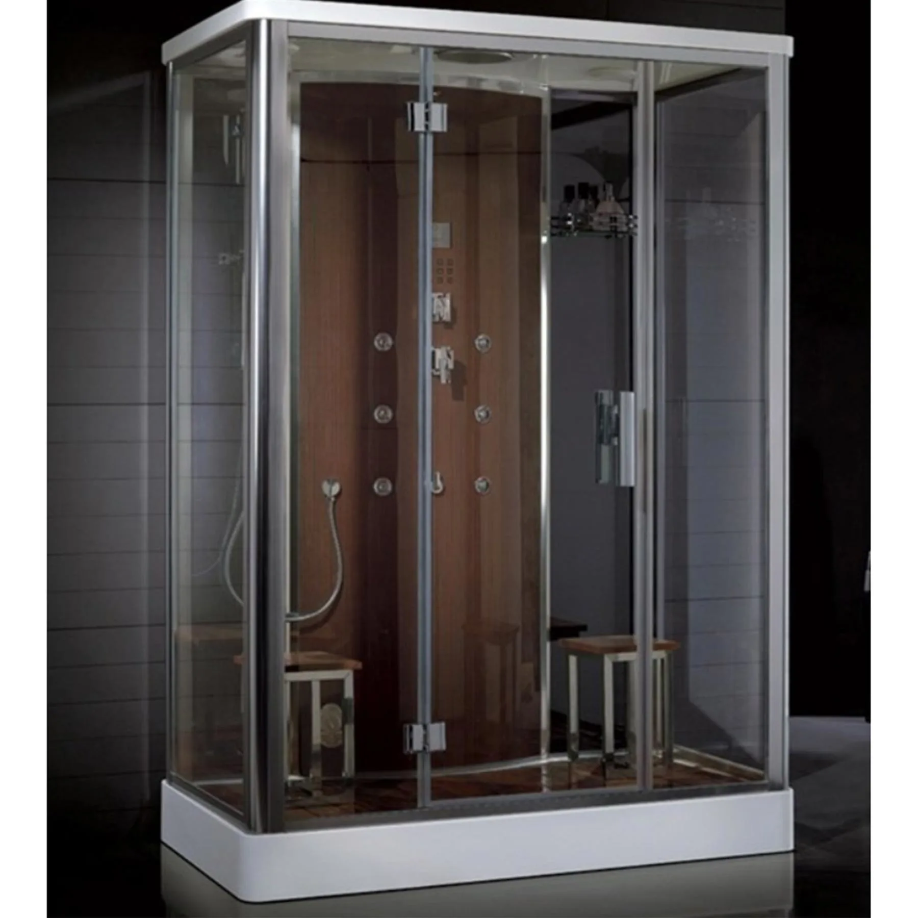 Platinum DZ956 59L x 35W x 87H 2 Person Walk In Steam Shower - image 1