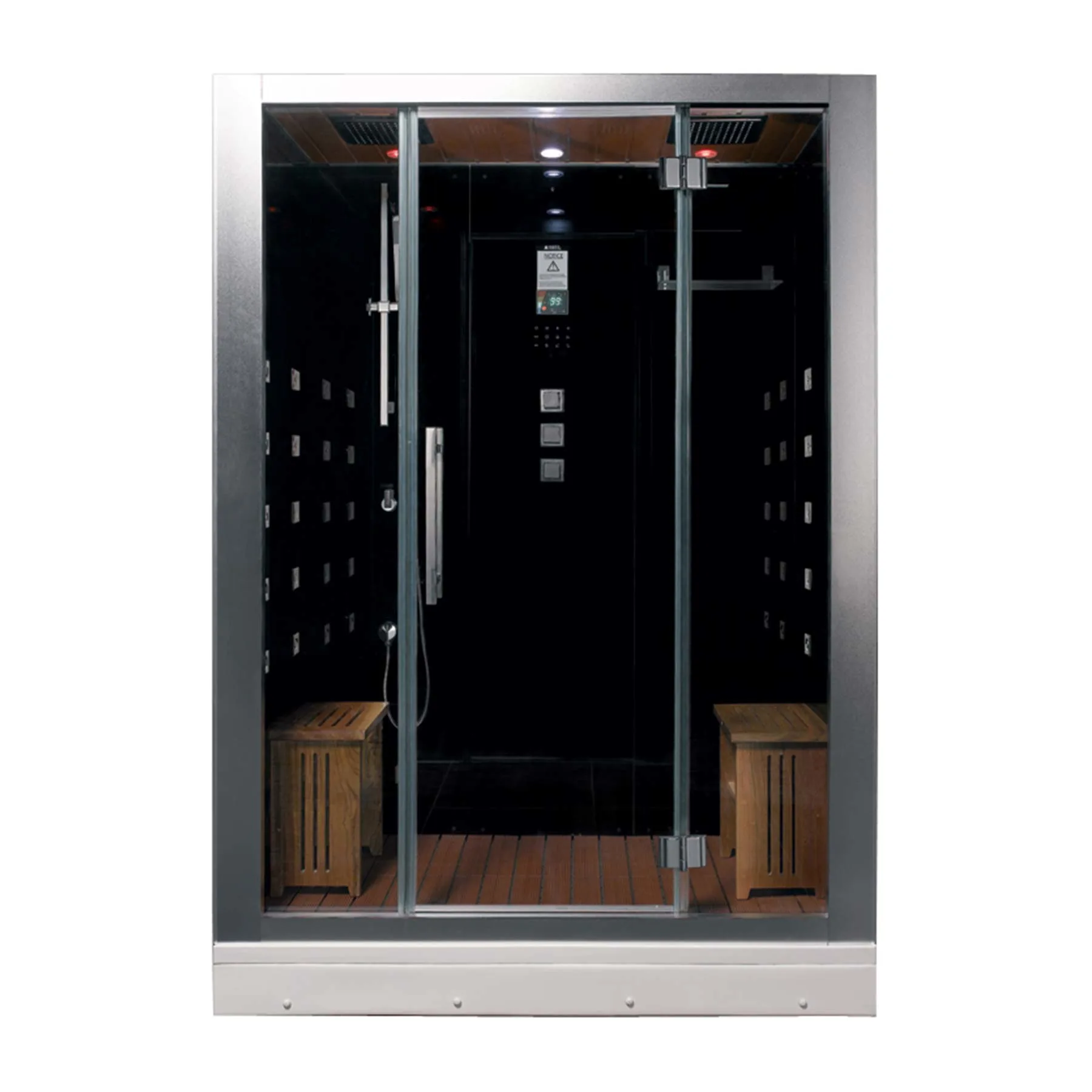 Platinum DZ972 59L x 32W x 87H 2 Person Ariel Steam Shower
