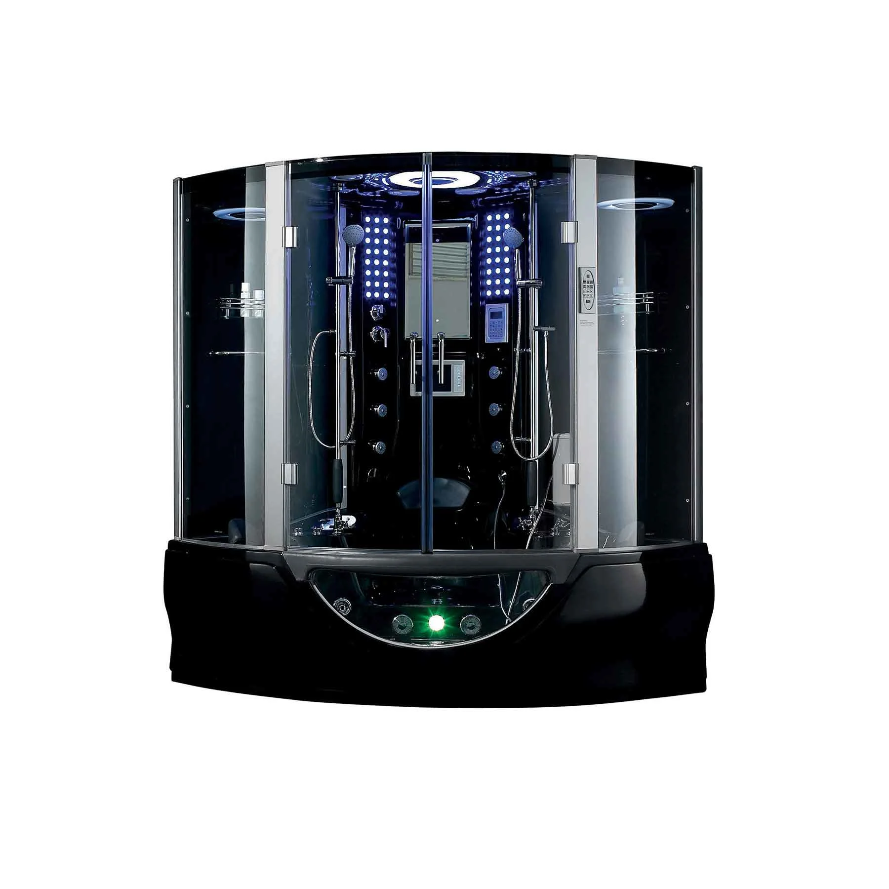 Maya Valencia 26 Jetted 64L x 64W x 88H in Steam Shower