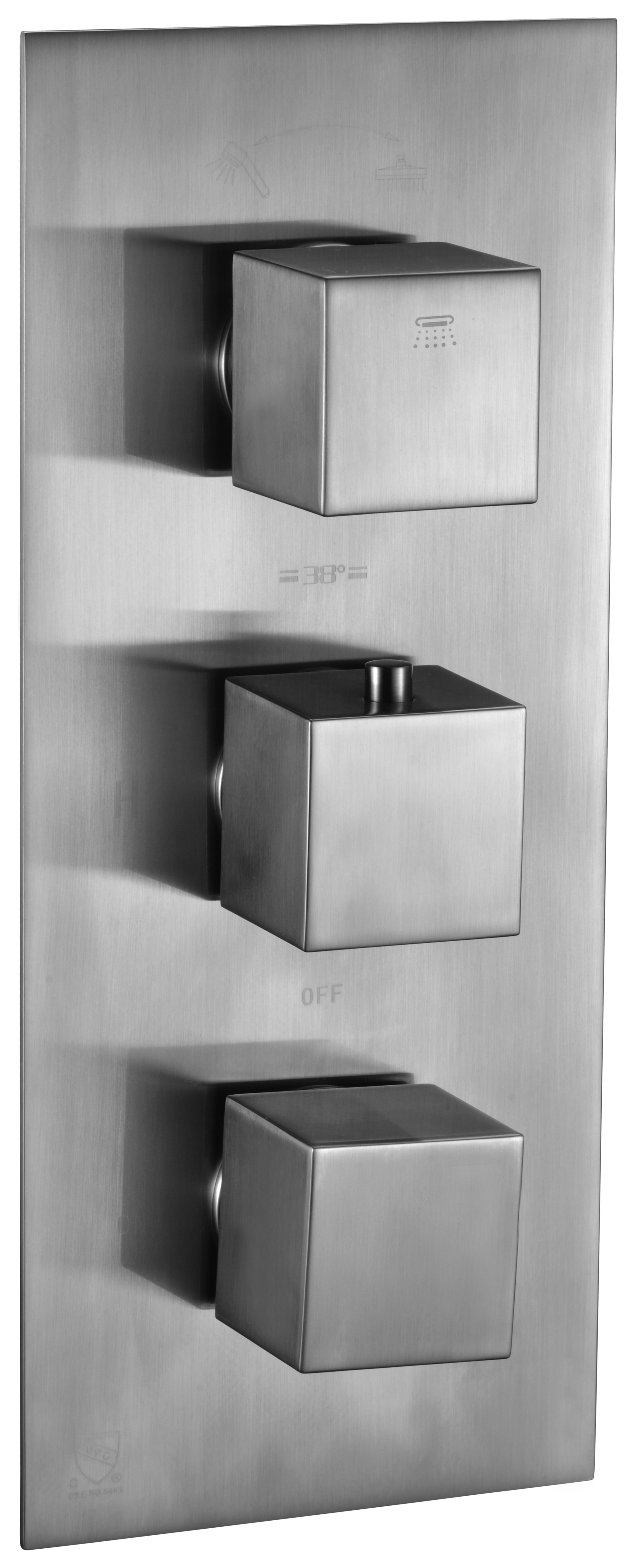 ALFI AB2701 Square 2 Way Thermostatic Shower Mixer