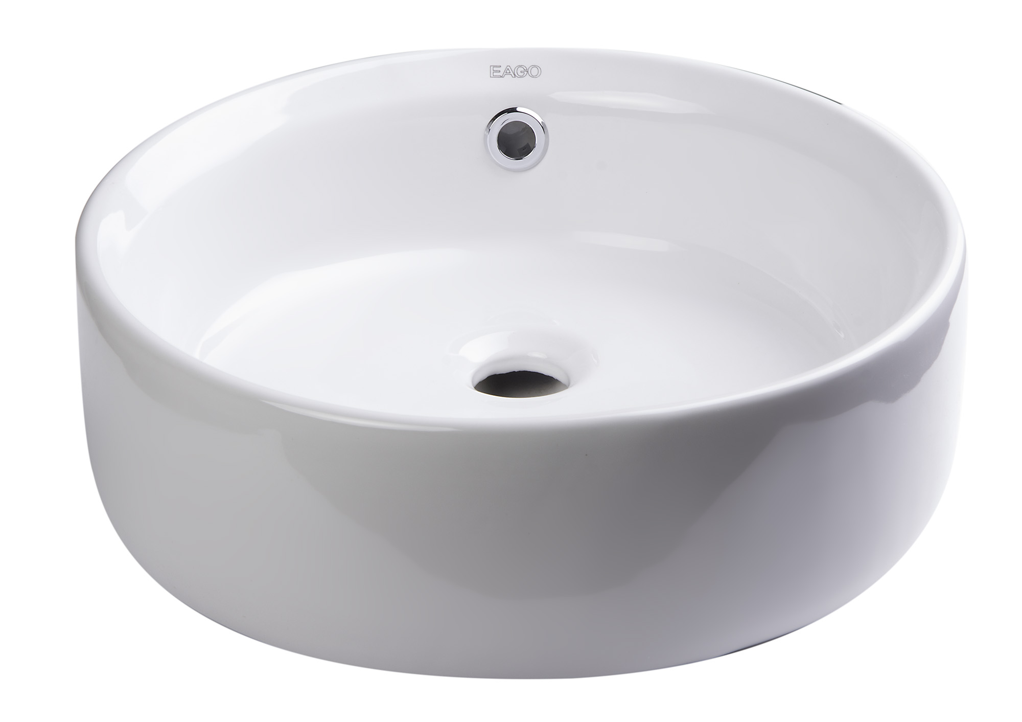 EAGO BA129 16" Round Ceramic Above Mount Bathroom Sink