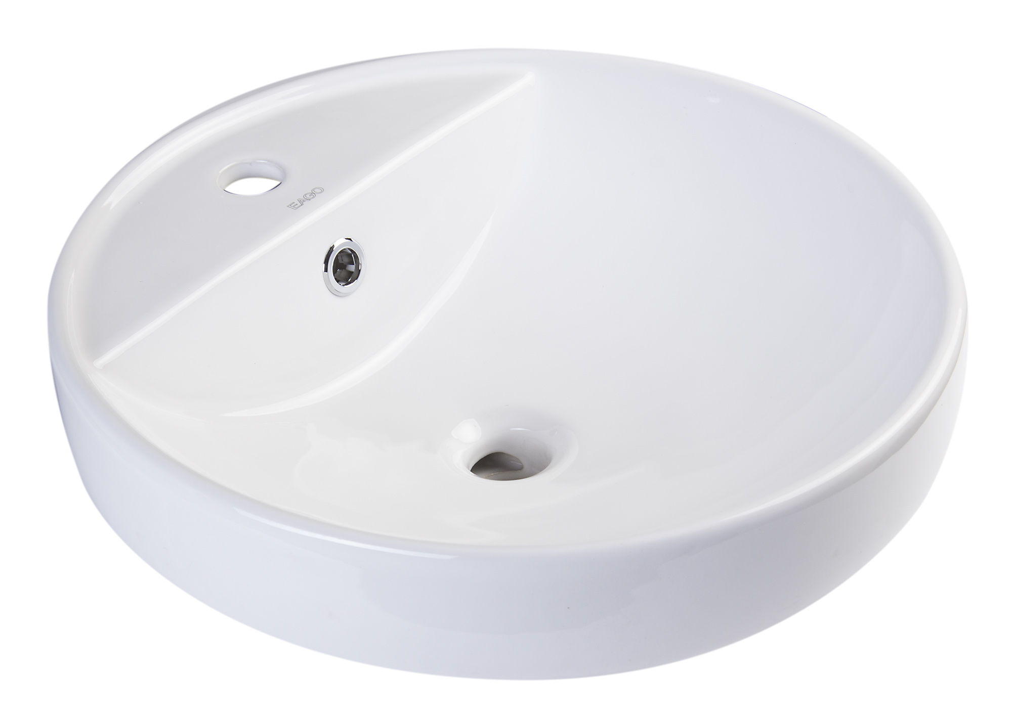 EAGO BA141 18" Round Ceramic Above Mount Bathroom Sink