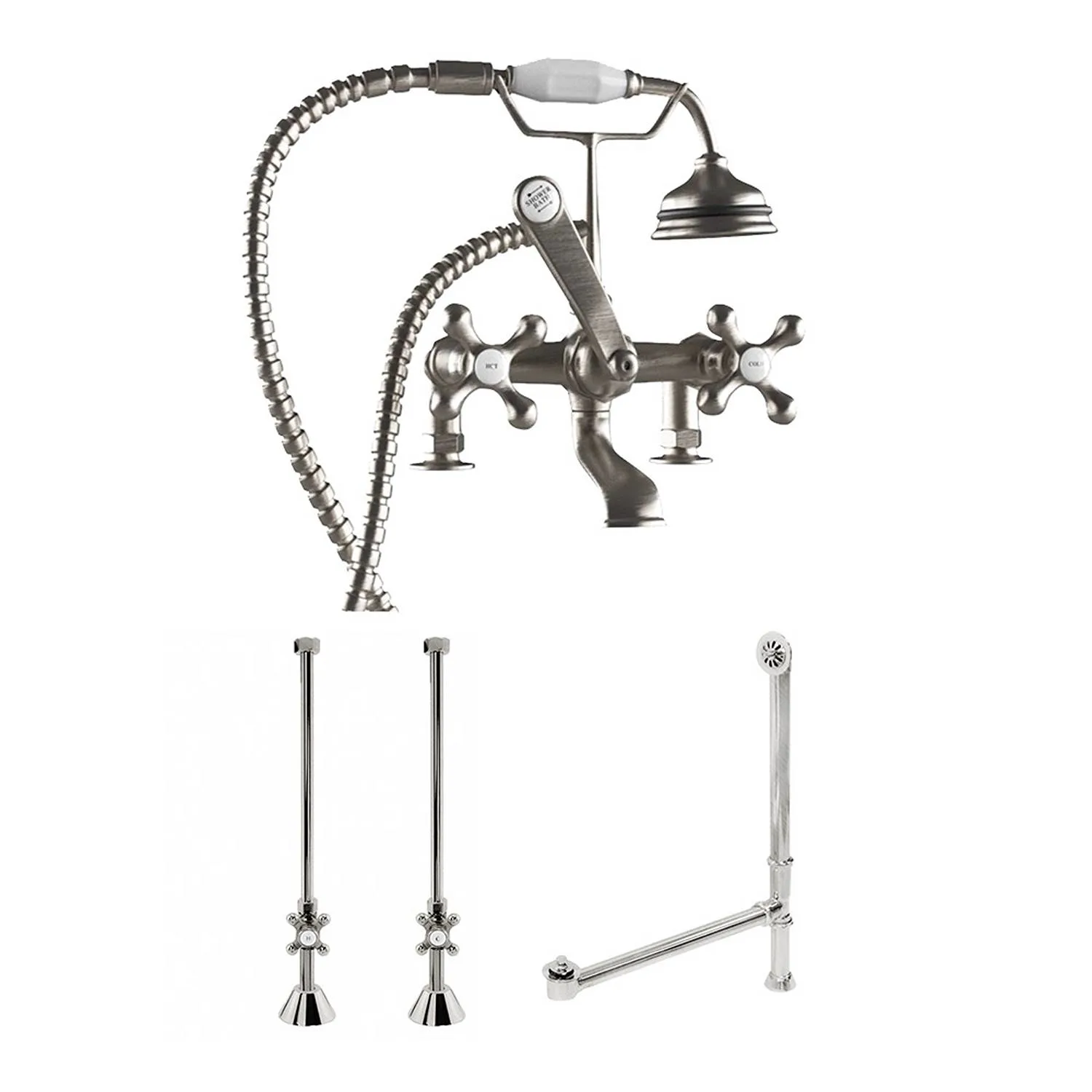 Cambridge Plumbing 13 Inch British Telephone 2 Inch riser Faucet Package